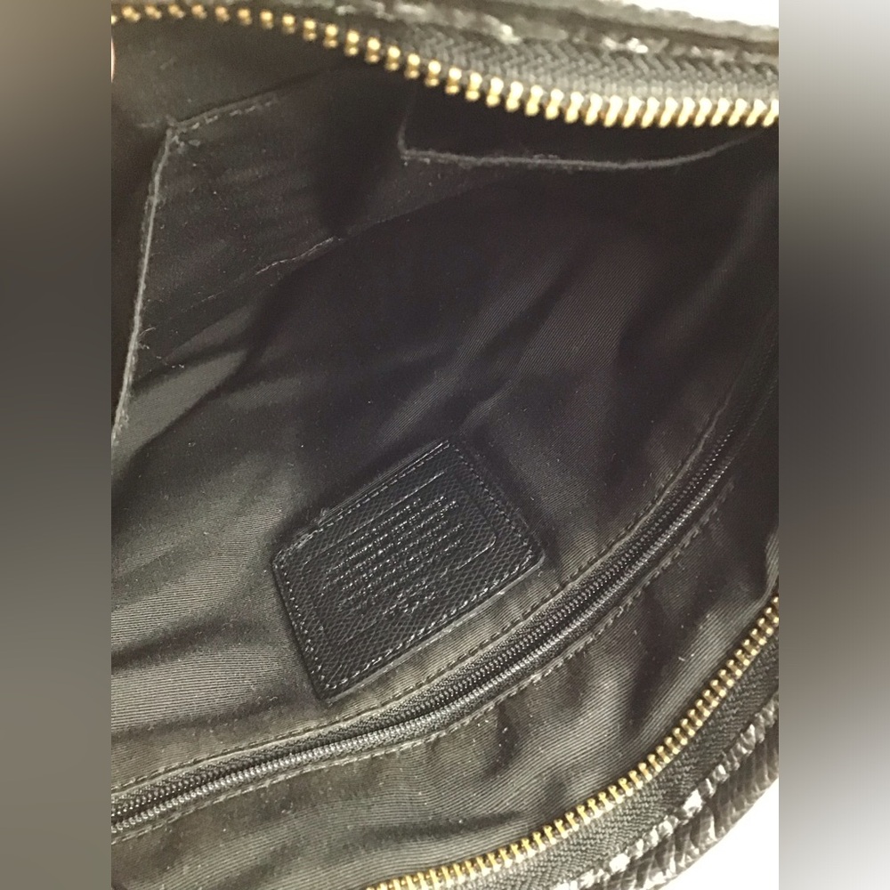 Coach Rowan File Bag Signature Shoulderbag Crossbody Black/Brown - Picture 8 of 16